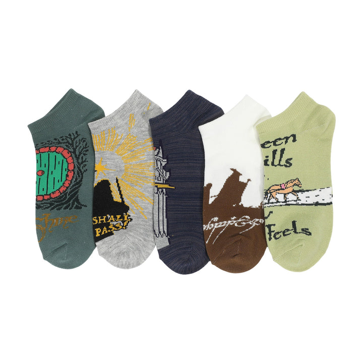 The Lord Of The Rings Character Icon 5 Pack Ankle Socks