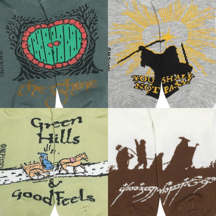 The Lord Of The Rings Character Icon 5 Pack Ankle Socks