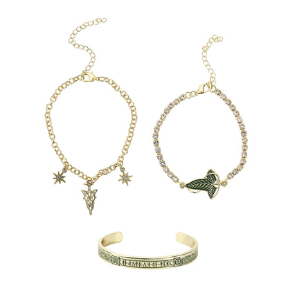 The Lord Of The Rings Fellowship 3 Pack Bracelet Set