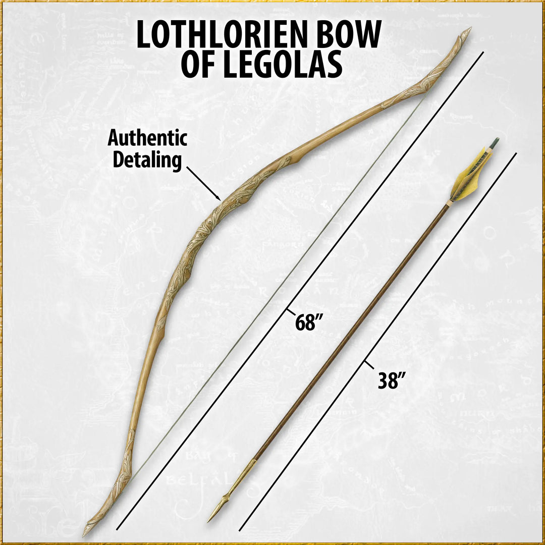 The Lord Of The Rings Lothlorien Bow of Legolas Replica by United Cutlery