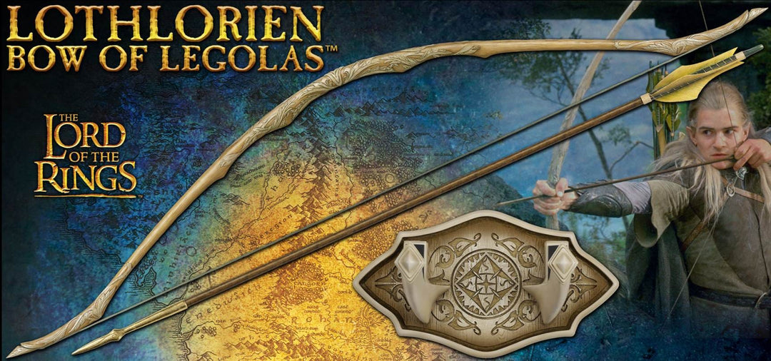 The Lord Of The Rings Lothlorien Bow of Legolas Replica by United Cutlery
