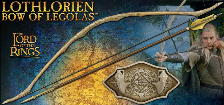 The Lord Of The Rings Lothlorien Bow of Legolas Replica by United Cutlery