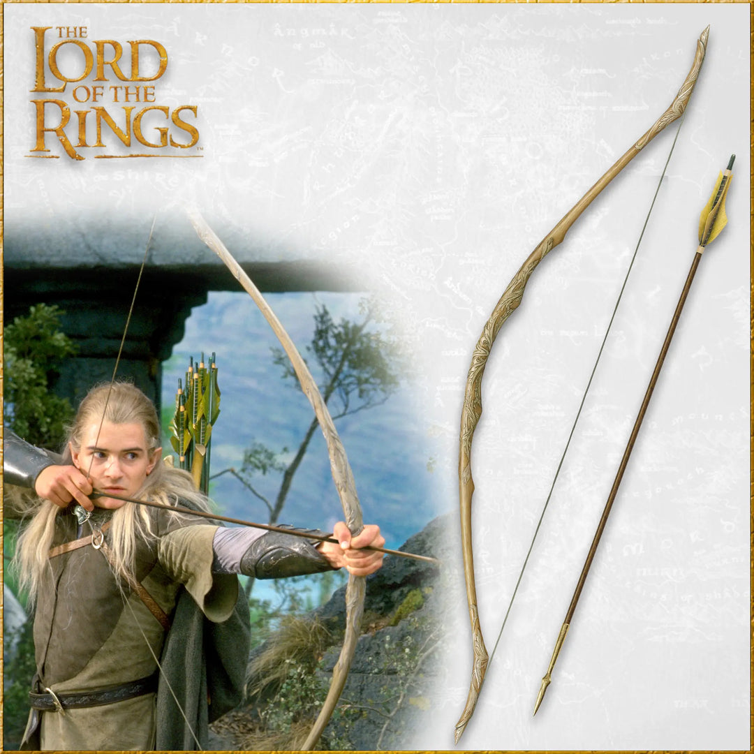 The Lord Of The Rings Lothlorien Bow of Legolas Replica by United Cutlery
