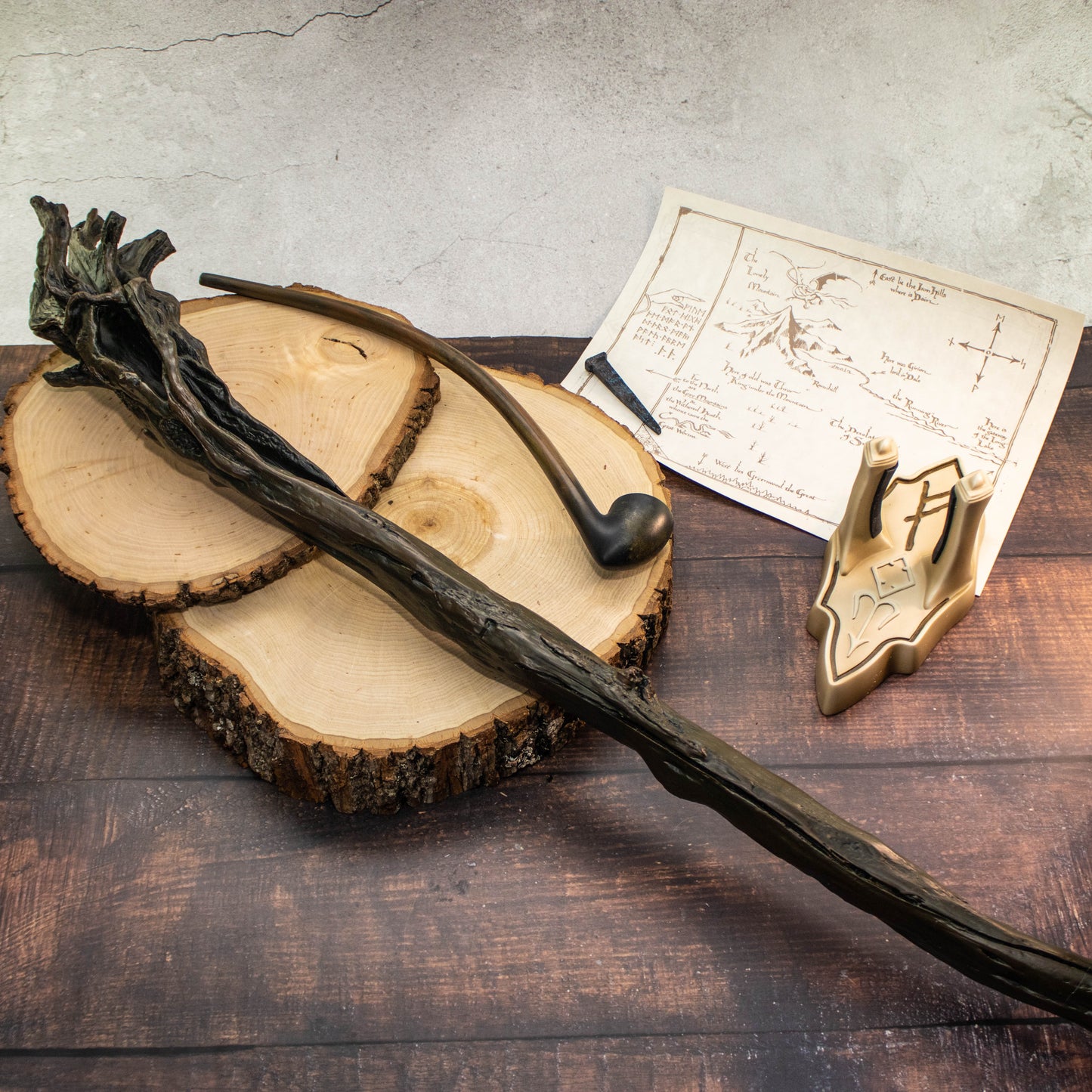 Lord of the Rings Gandalf the Grey Staff Prop Replica Fellowship Version