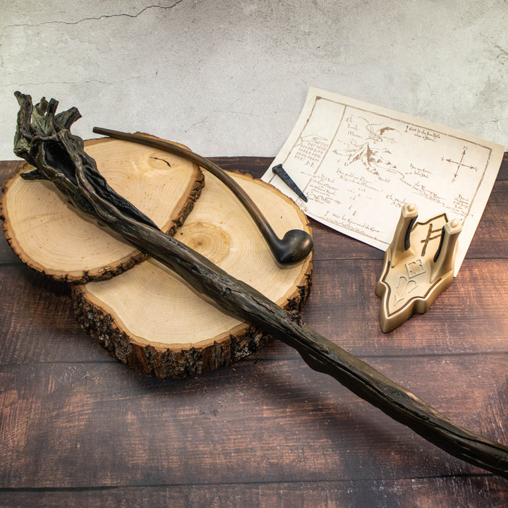 Lord of the Rings Gandalf the Grey Staff with Pipe Prop Replica Fellowship Version