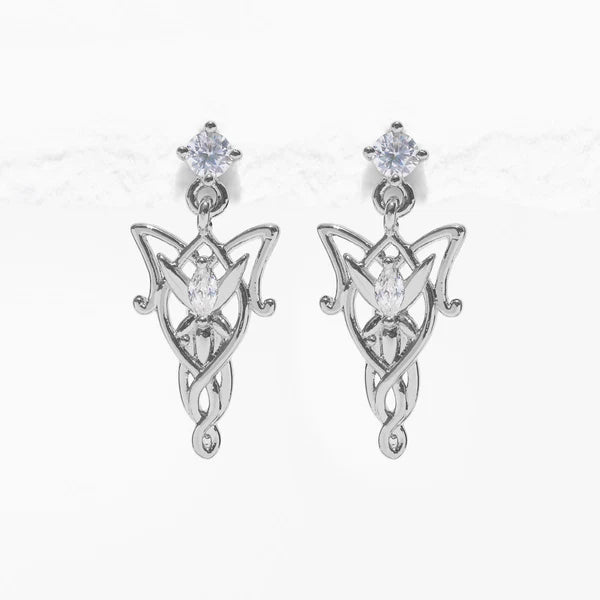 Lord of the Rings Evenstar Crystal Dangle Earrings