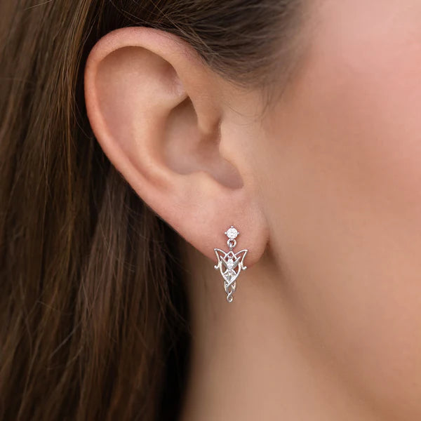 Lord of the Rings Evenstar Crystal Dangle Earrings