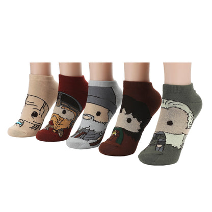 The Lord of the Rings Characters Women's Ankle Socks (Pack of 5)