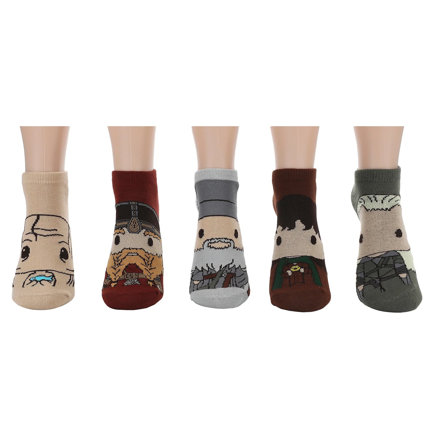 The Lord of the Rings Characters Women's Ankle Socks (Pack of 5)