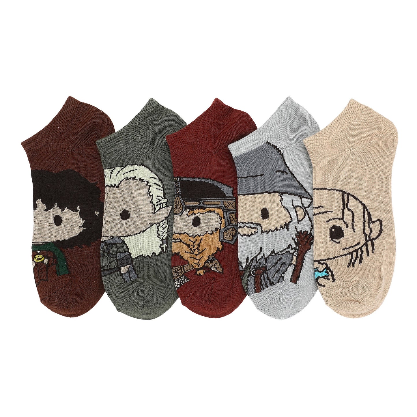 The Lord of the Rings Characters Women's Ankle Socks (Pack of 5)