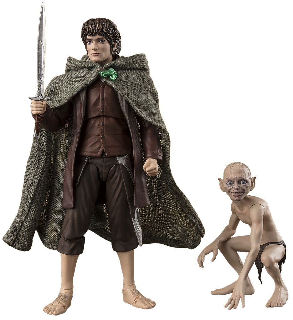 Lord of the Rings Frodo Baggins &amp; Gollum SH Figuarts Figure