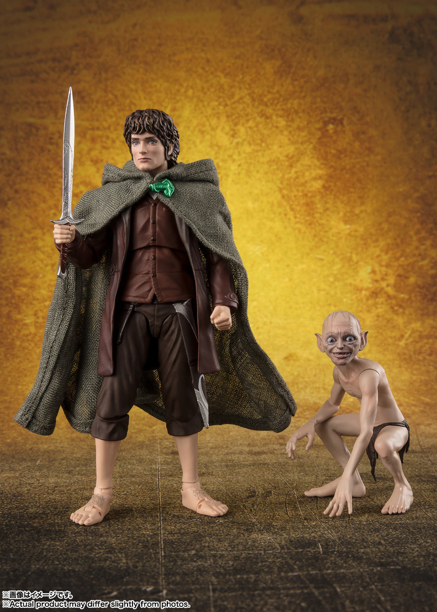 Lord of the Rings Frodo Baggins &amp; Gollum SH Figuarts Figure
