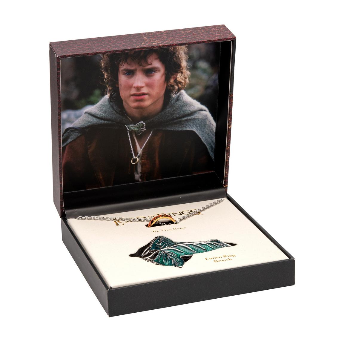 Lord of the Rings Frodo's Elven Leaf Brooch and The One Ring Collectors Set