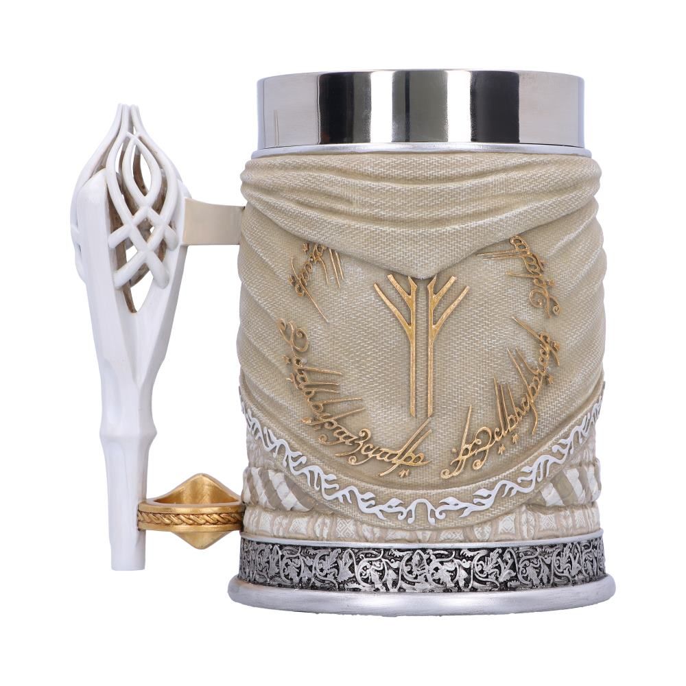 Lord of the Rings Gandalf the White Sculpted Stainless Steel Tankard