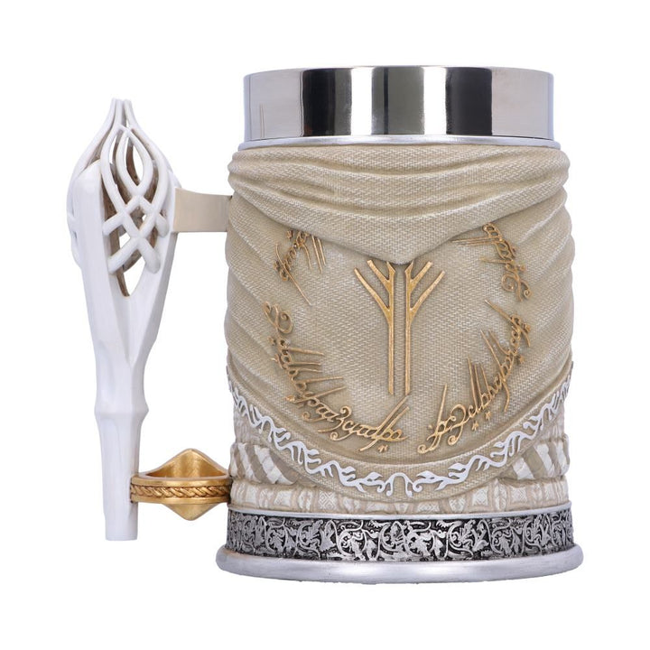Lord of the Rings Gandalf the White Sculpted Stainless Steel Tankard