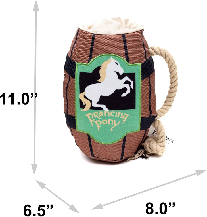 Lord of the Rings Prancing Pony Pint Mug Squeaker Large Dog Toy