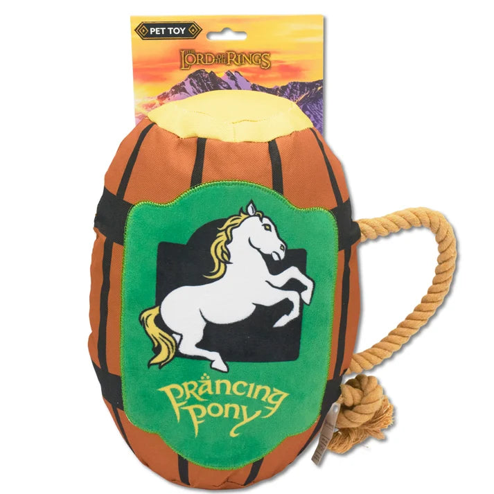 Lord of the Rings Prancing Pony Pint Mug Squeaker Large Dog Toy