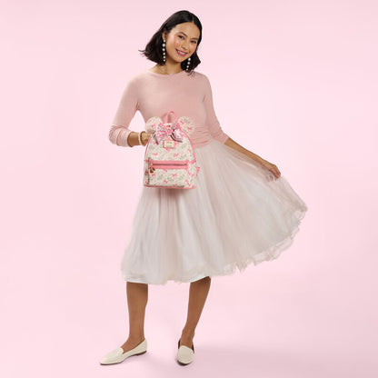 Loungefly Disney Minnie Mouse Floral All-Over Print Mini Backpack