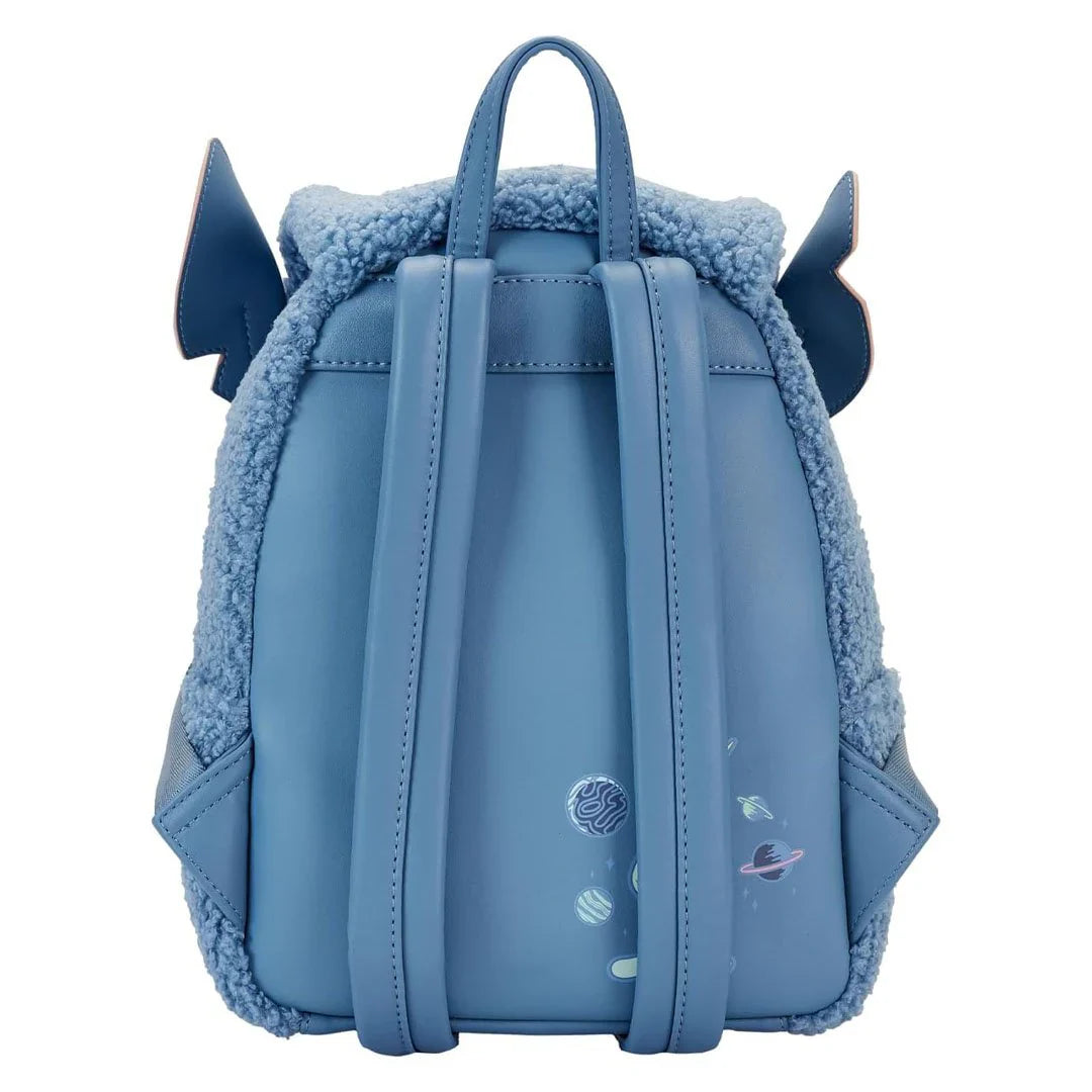 Loungefly Disney Stitch Plush Pocket Mini Backpack