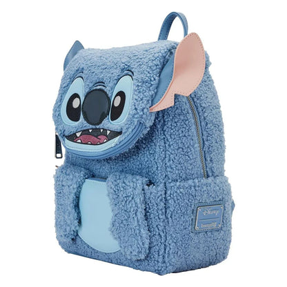 Loungefly Disney Stitch Plush Pocket Mini Backpack