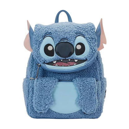 Loungefly Disney Stitch Plush Pocket Mini Backpack
