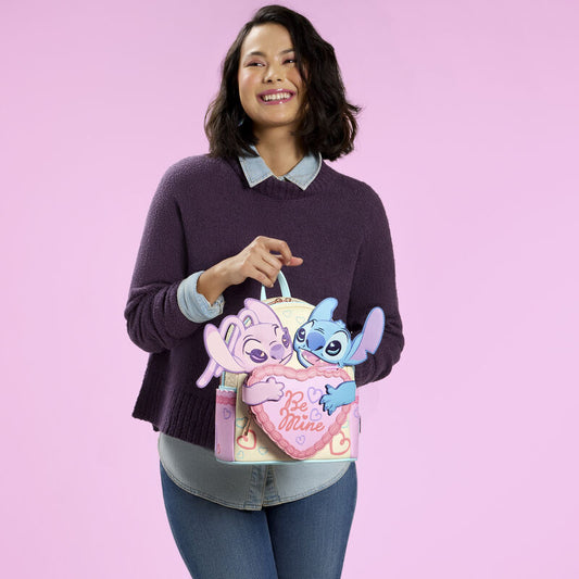 Loungefly Disney Stitch & Angel Be Mine Mini Backpack