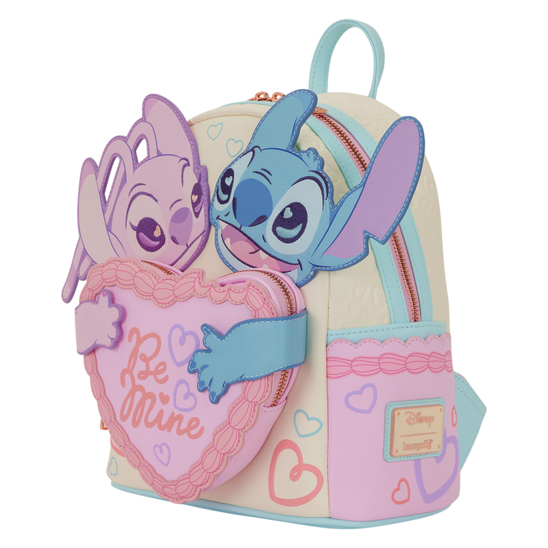 Loungefly Disney Stitch & Angel Be Mine Mini Backpack