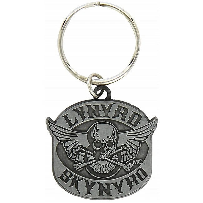 Lynyrd Skynyrd Keychain: Biker Patch Logo (Die-cast Relief)