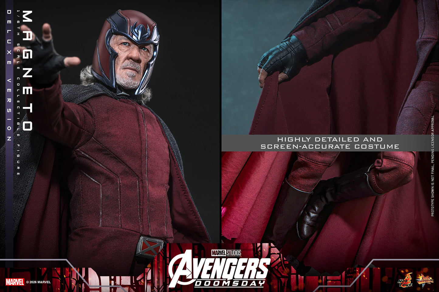 *Pre-Order* Magneto - Deluxe Version (Avengers: Doomsday) Sixth Scale Figure by Hot Toys