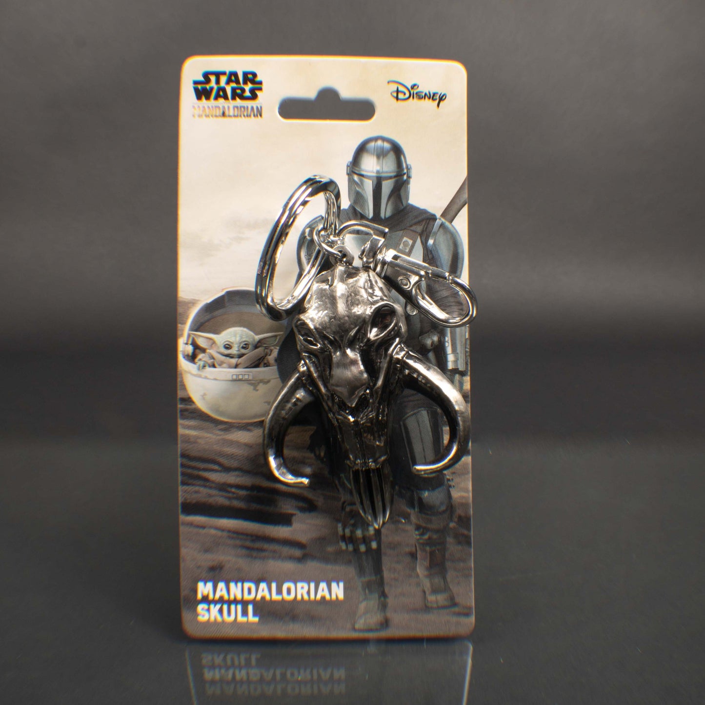 Mandalorian Mythosaur Skull (Star Wars) Large Pewter Keychain