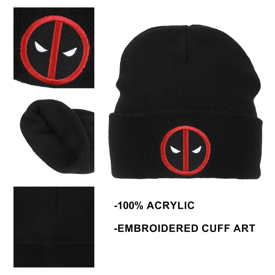 Deadpool Marvel Comics Knit Cuff Beanie Hat