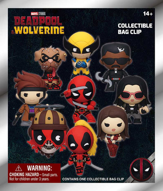 Marvel Deadpool & Wolverine 3D Foam Bag Clip Blind Bag Series 1