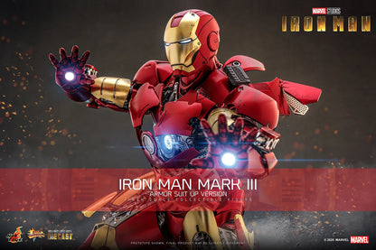 *Pre-Order* Marvel Iron Man Mark III (Armor Suit Up Version) Sixth Scale Figure by Hot Toys