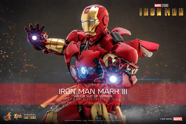 Marvel Iron Man Mark III (Armor Suit Up Version) Sixth Scale Figure by Hot Toys