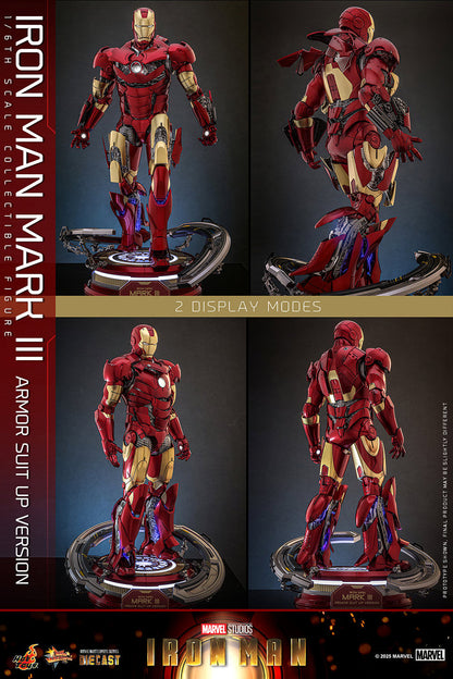 *Pre-Order* Marvel Iron Man Mark III (Armor Suit Up Version) Sixth Scale Figure by Hot Toys