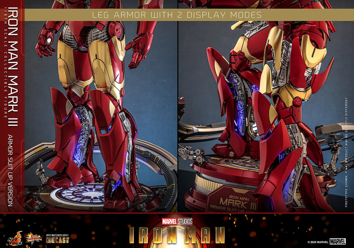 Marvel Iron Man Mark III (Armor Suit Up Version) Sixth Scale Figure by Hot Toys
