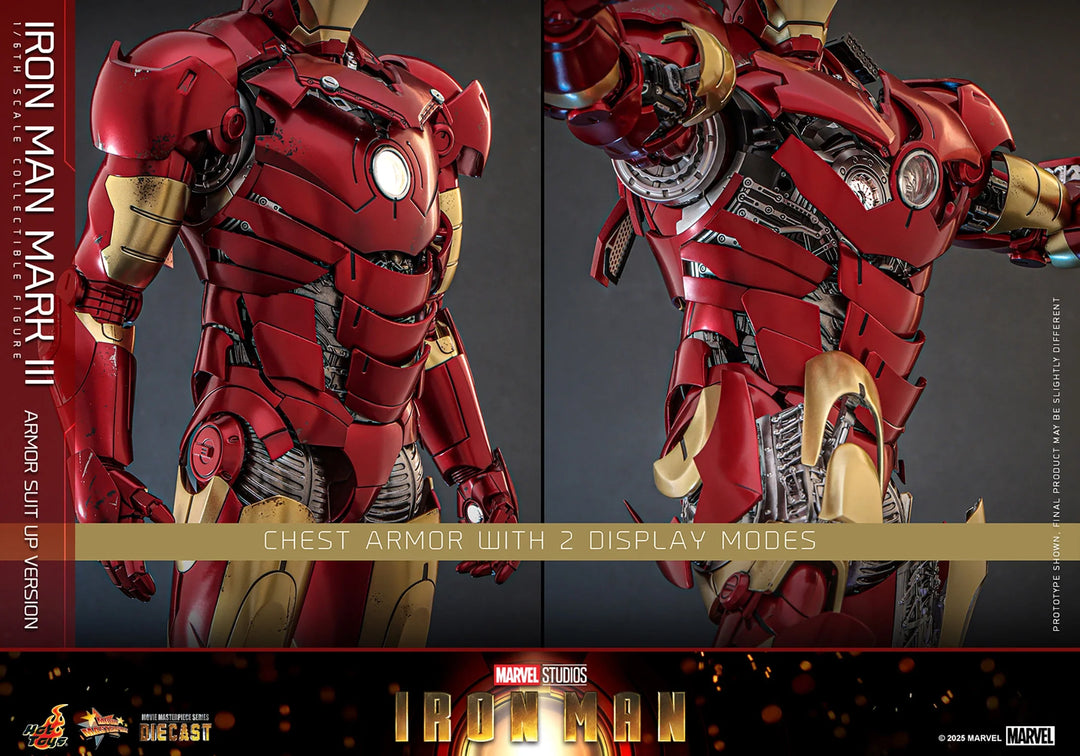 Marvel Iron Man Mark III (Armor Suit Up Version) Sixth Scale Figure by Hot Toys