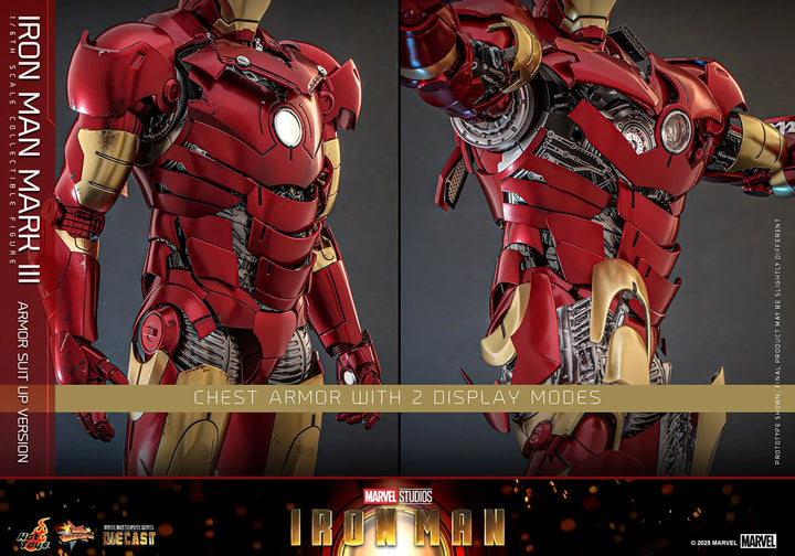 Marvel Iron Man Mark III (Armor Suit Up Version) Sixth Scale Figure by Hot Toys