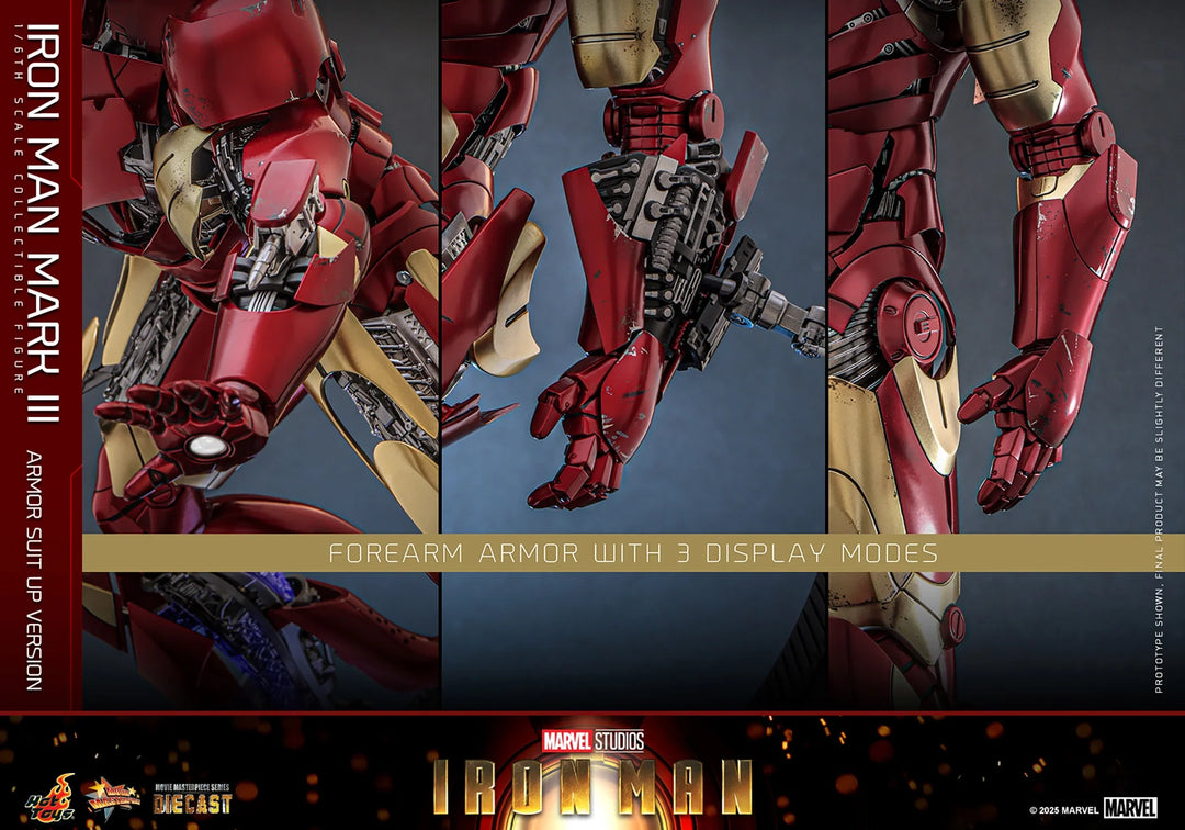 Marvel Iron Man Mark III (Armor Suit Up Version) Sixth Scale Figure by Hot Toys