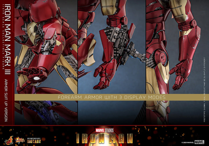 Marvel Iron Man Mark III (Armor Suit Up Version) Sixth Scale Figure by Hot Toys