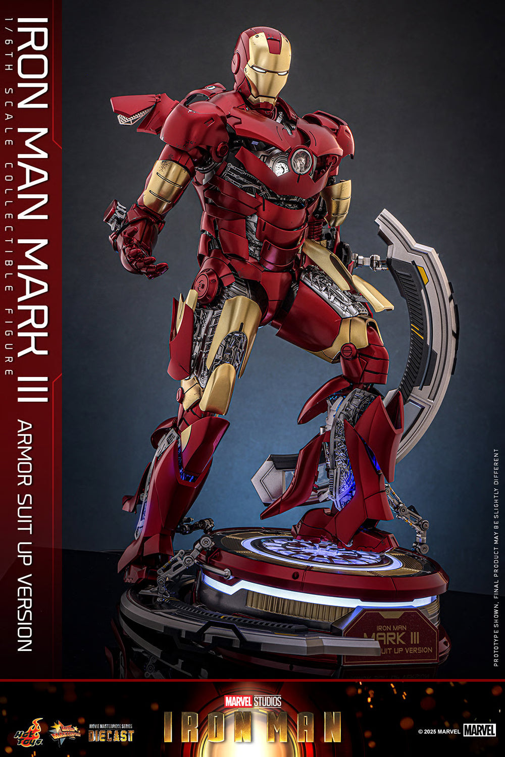 Marvel Iron Man Mark III (Armor Suit Up Version) Sixth Scale Figure by Hot Toys