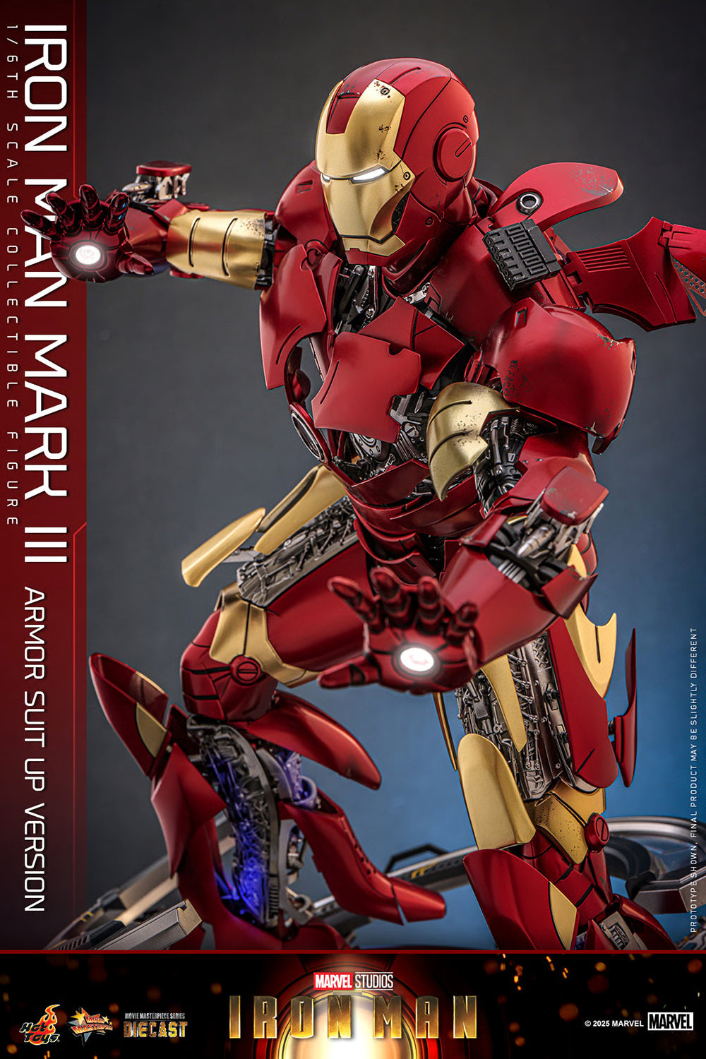 Marvel Iron Man Mark III (Armor Suit Up Version) Sixth Scale Figure by Hot Toys