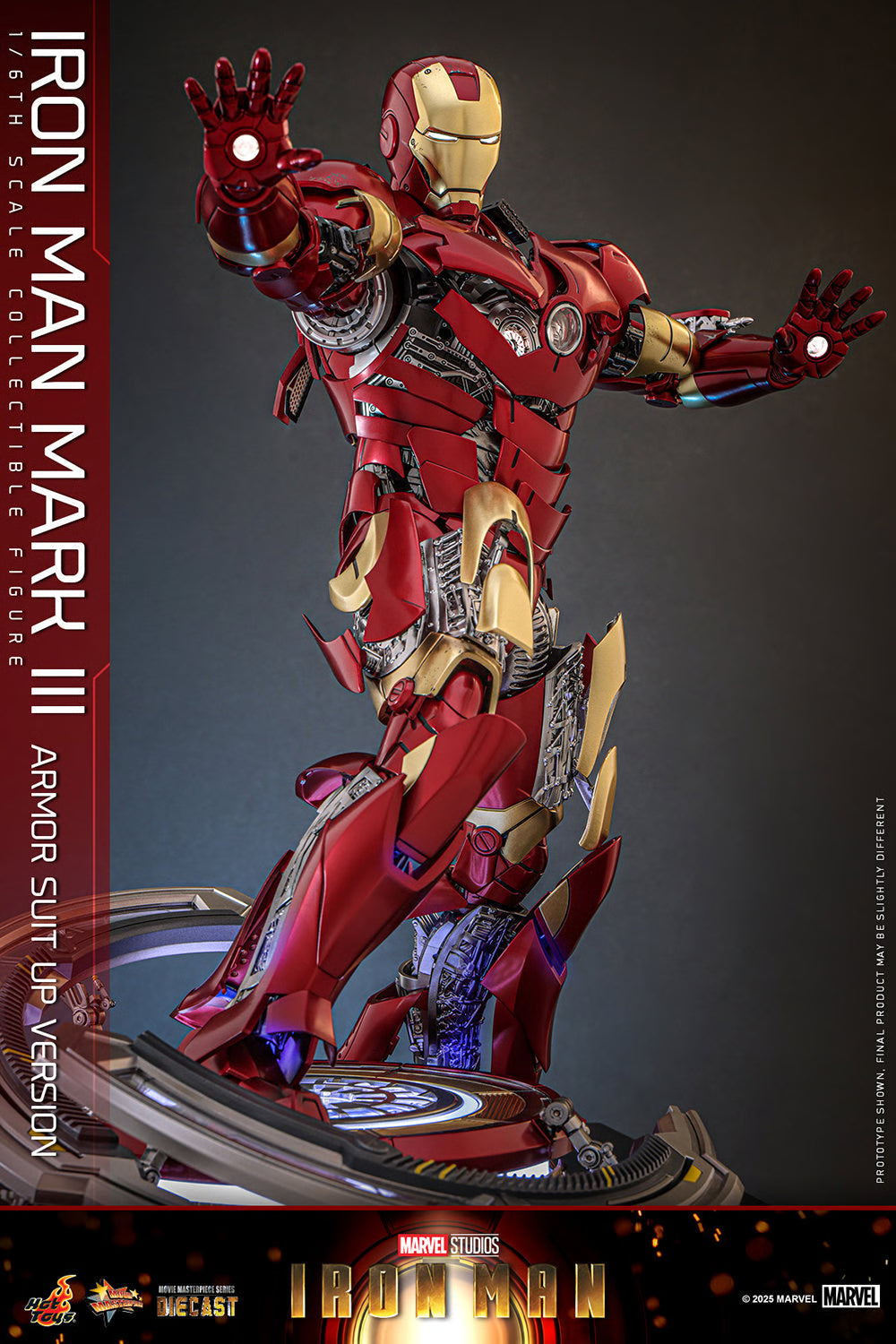 Marvel Iron Man Mark III (Armor Suit Up Version) Sixth Scale Figure by Hot Toys