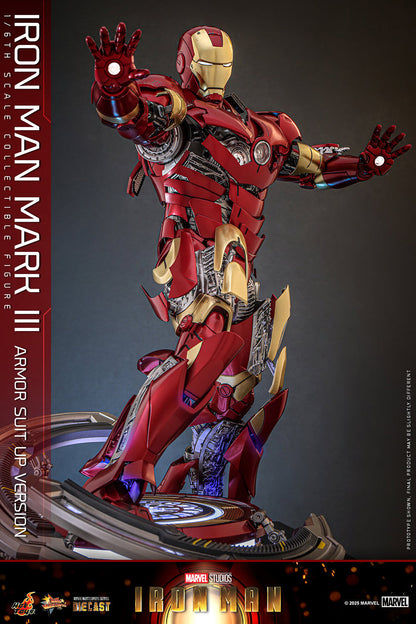 *Pre-Order* Marvel Iron Man Mark III (Armor Suit Up Version) Sixth Scale Figure by Hot Toys