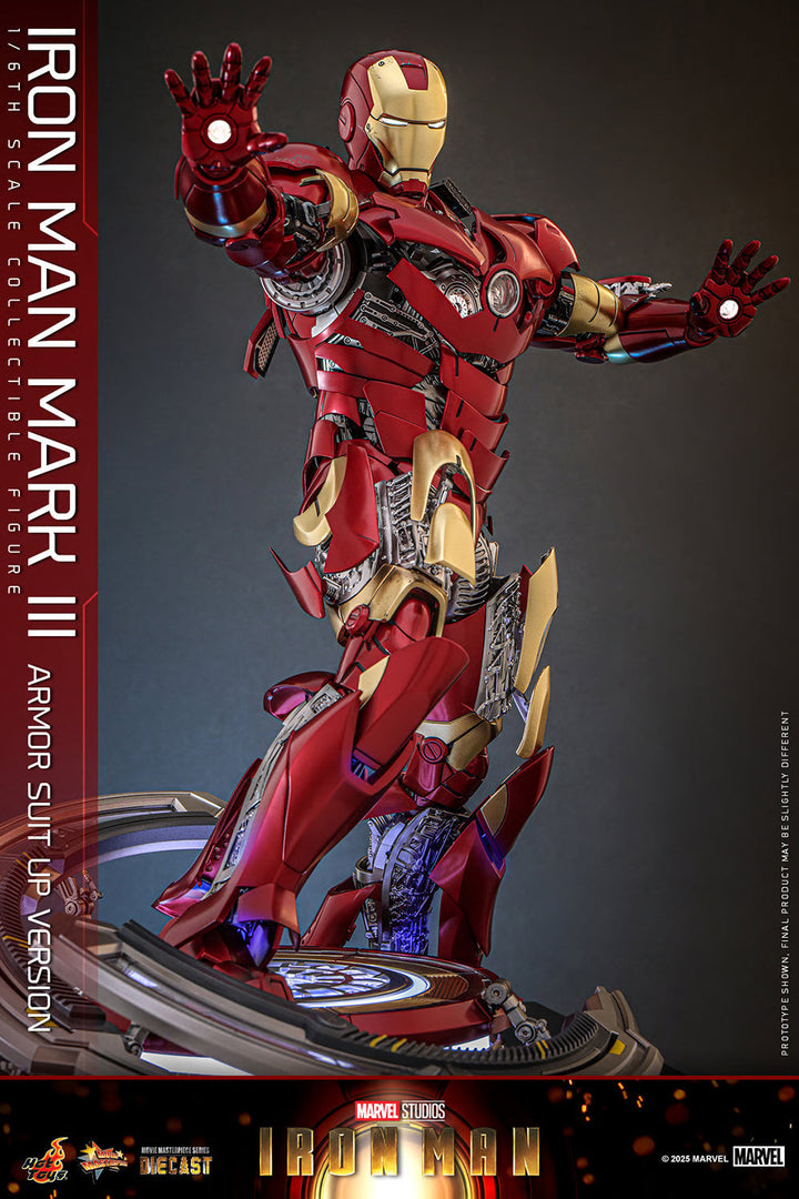 Marvel Iron Man Mark III (Armor Suit Up Version) Sixth Scale Figure by Hot Toys