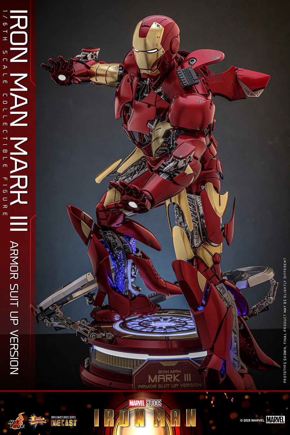 Marvel Iron Man Mark III (Armor Suit Up Version) Sixth Scale Figure by Hot Toys