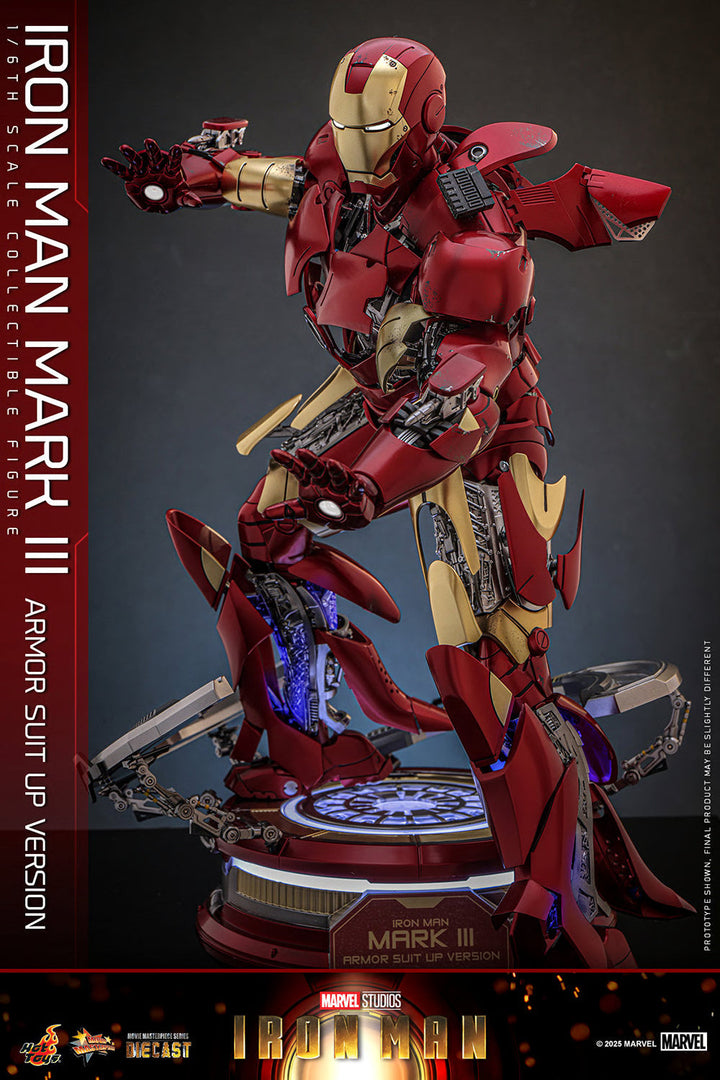 Marvel Iron Man Mark III (Armor Suit Up Version) Sixth Scale Figure by Hot Toys