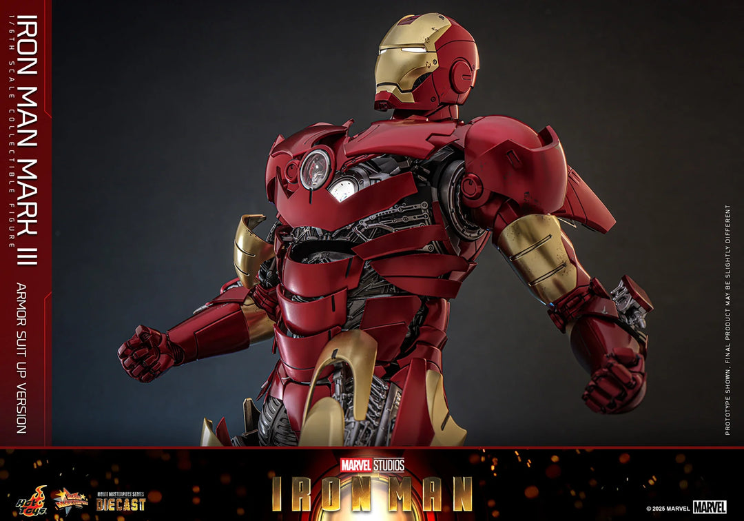 Marvel Iron Man Mark III (Armor Suit Up Version) Sixth Scale Figure by Hot Toys