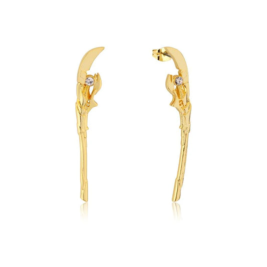 Loki Scepter Marvel Comics Crystal Drop Earrings