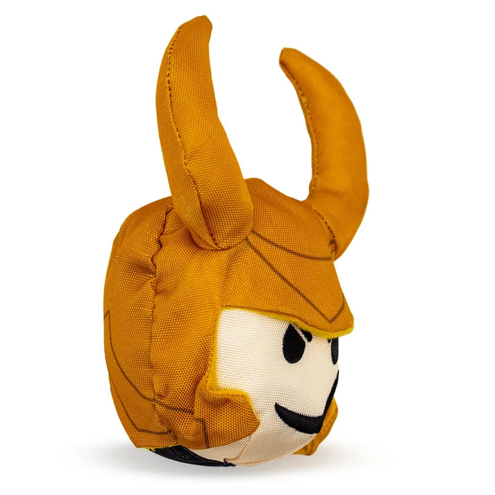 Marvel Loki Smirking Face Squeaker Plush Dog Toy